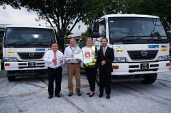 Truck Key Handover Ceremony by TCIE  with Linfox Transport and Linde Malaysia